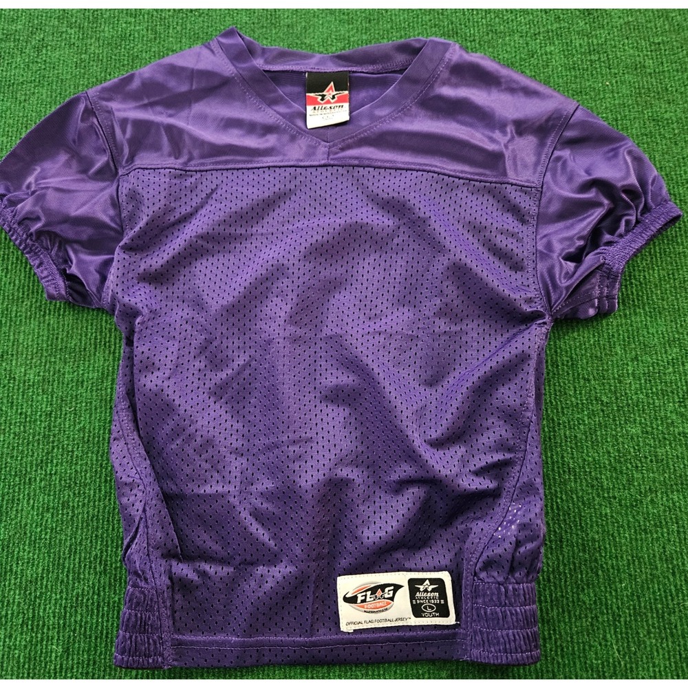 Alleson Athletic Youth Purple Flag Football‎ Jersey Size L